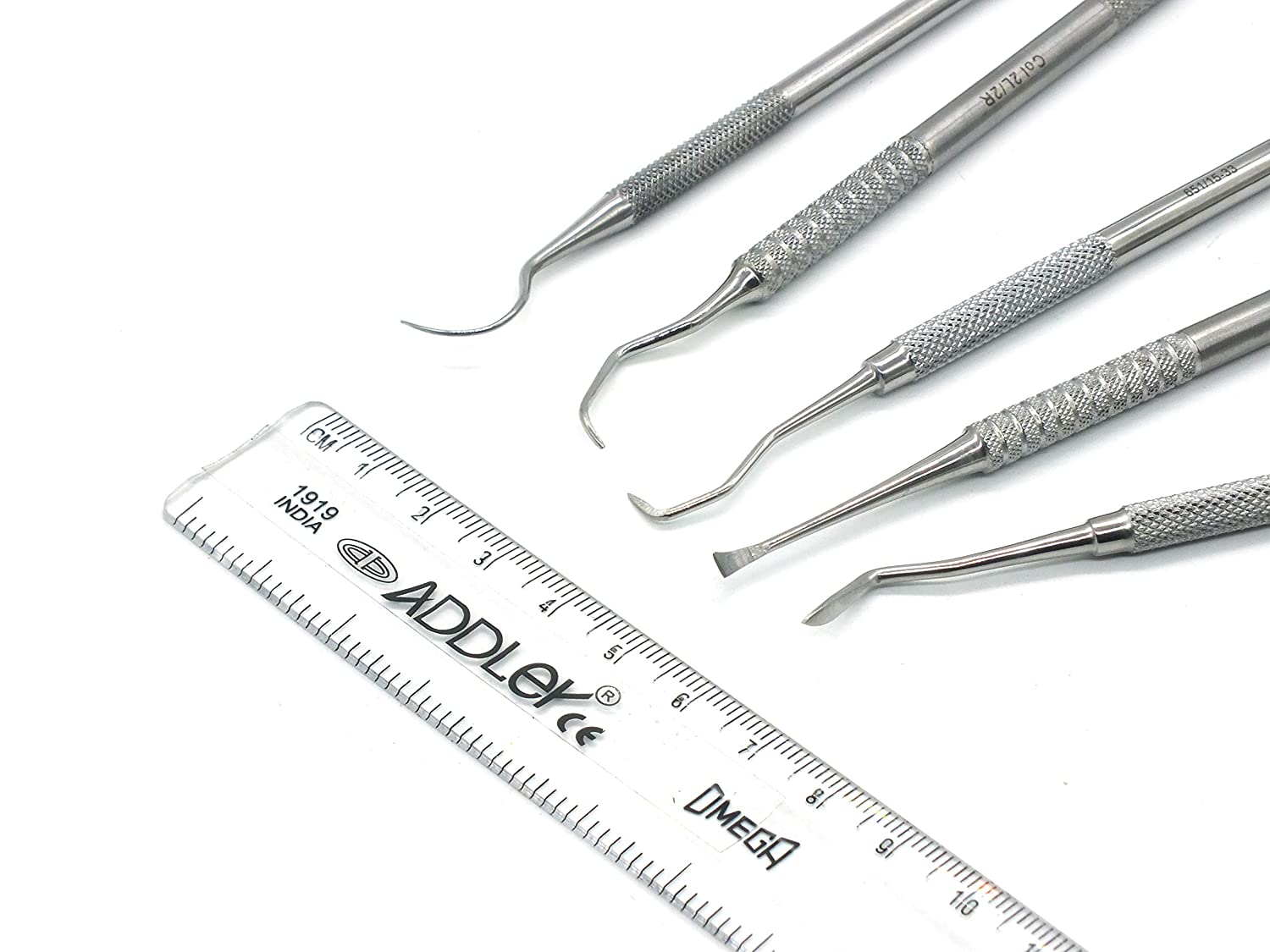 ADDLER DENTAL TEETH HYGIENE ORAL CARE KIT SERRATED DOUBLE ENDED QTY 5.