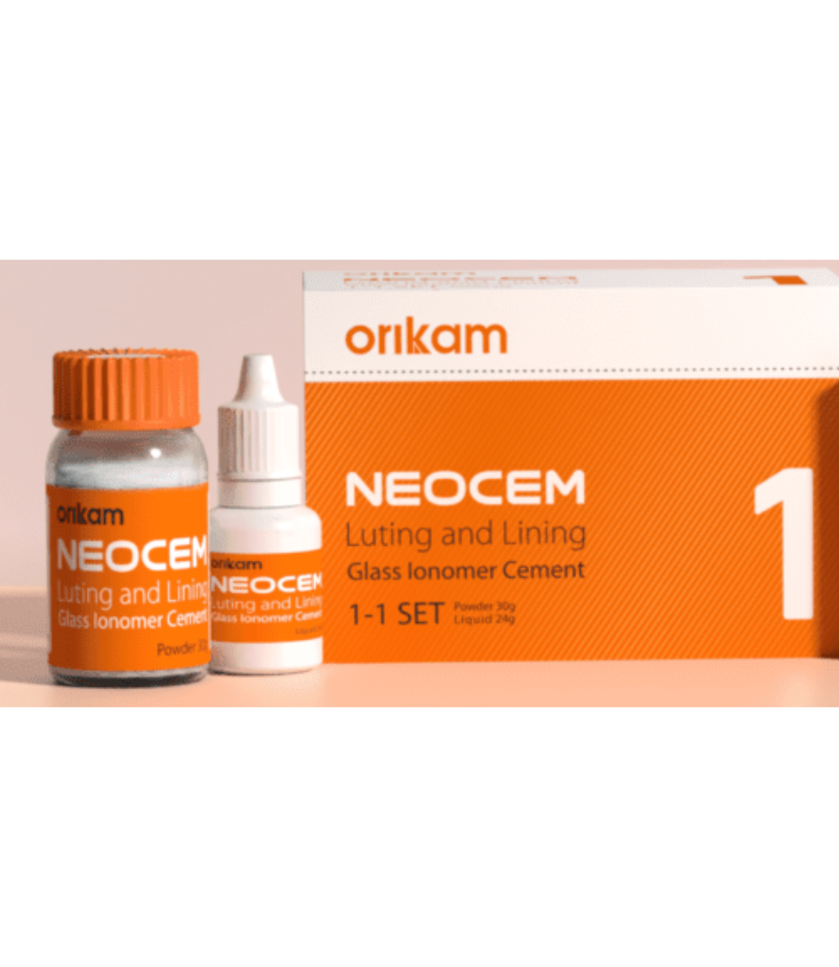 Orikam NeoEndo NeoCem GIC LutingType 1 Glass Ionomer Cement