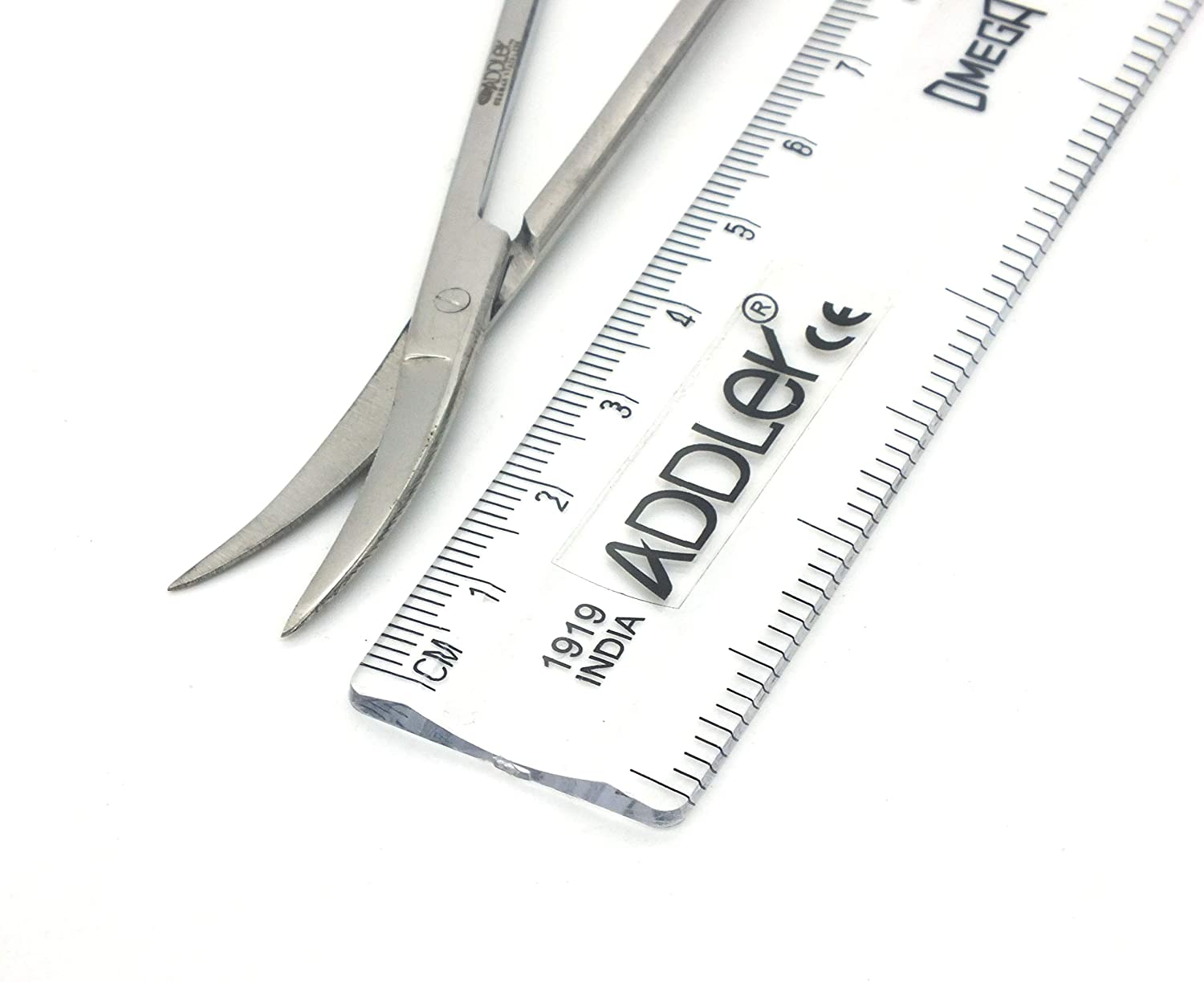 ADDLER GUM SURGERY SCISSOR IRIS SIDE CURVED STAINLESS STEEL 11.5 CM
