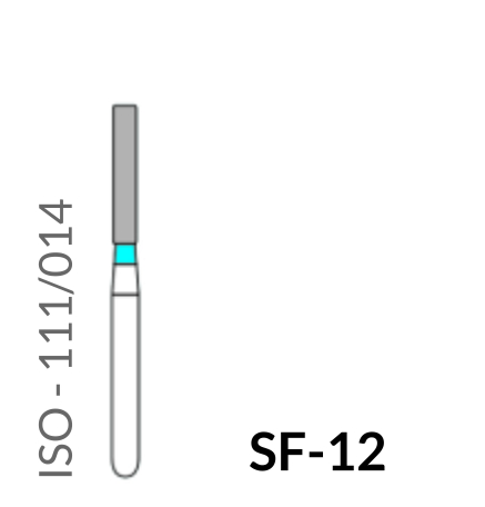 Precident Bur Contra Angle Bur SF 12 (Blue) Bur (5 Pcs)