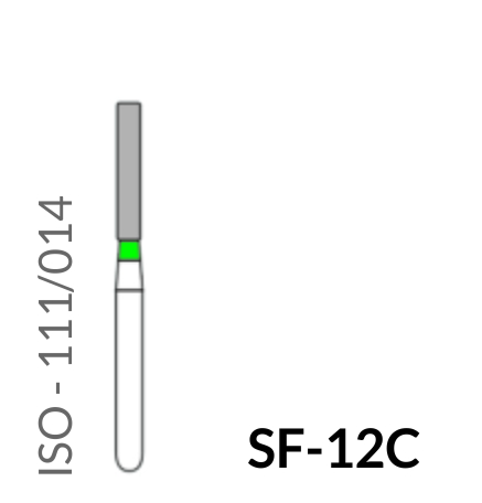 Precident Bur Magic Bur Diamond Bur (Natural Diamonds) SF 12C Bur (5 Pcs) Coarse