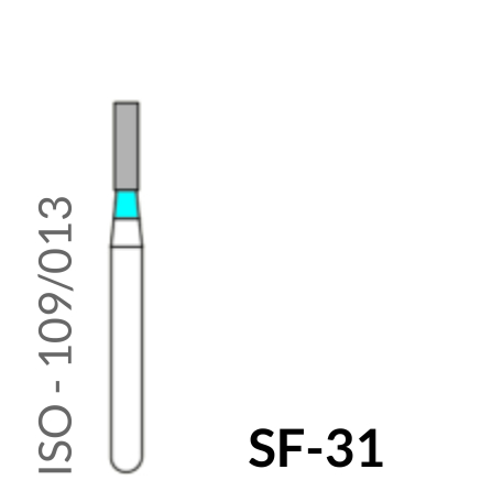 Precident Bur Contra Angle Bur SF 31 (Blue) Bur  (5 Pcs)