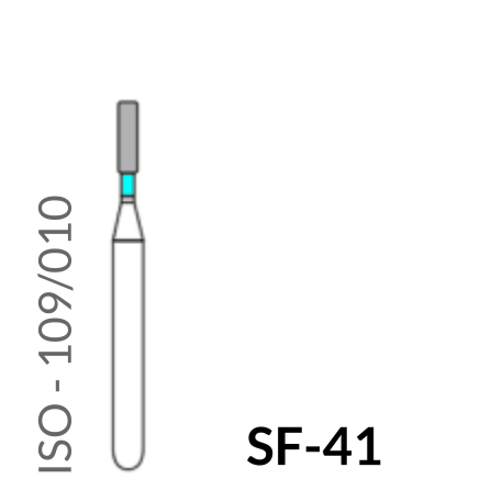 Precident Bur Contra Angle Bur SF 41 (Blue) Bur (5 Pcs)