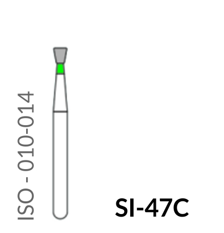 Precident Bur Magic Bur Diamond Bur (Natural Diamonds) SI 47C (5 Pcs) Coarse