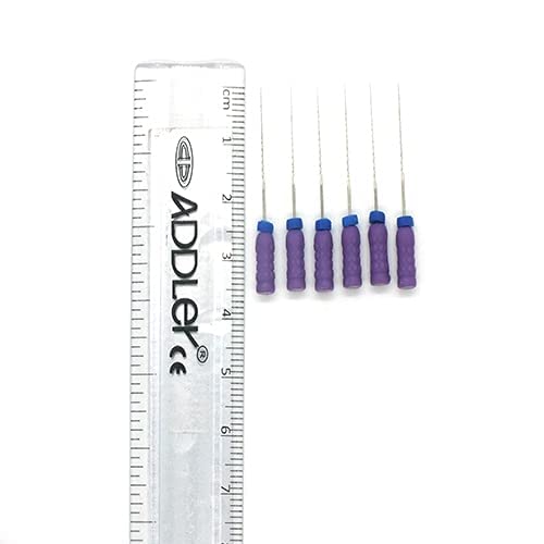 ADDLER Strength Dental Stainless Steel H File 21 Mm Root Canal File Size 10 (Pack Of 6)