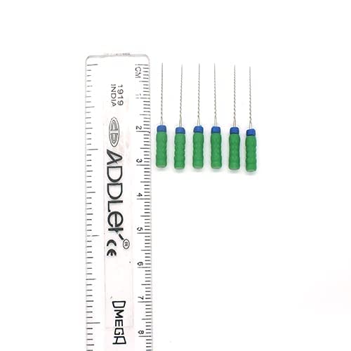 STRENGTH DENTAL STAINLESS STEEL H FILE 21 MM ROOT CANAL FILE SIZE 35 (PACK OF 6)