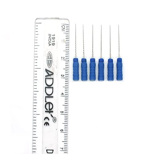 Strength Dental Stainless Steel H File 25 Mm Root Canal File Size 30 (Pack Of 6)