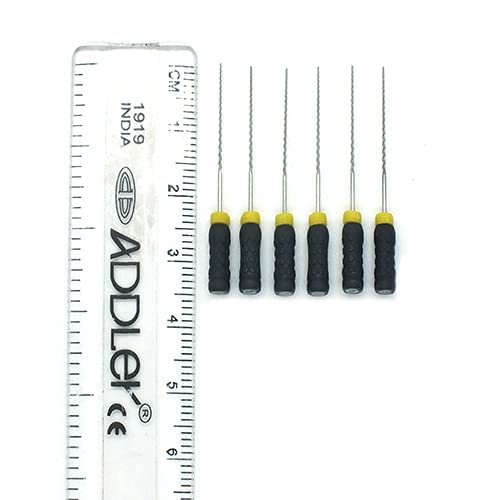 Strength Dental Niti H File 25 Mm Root Canal File Size 40 (Pack Of 6)