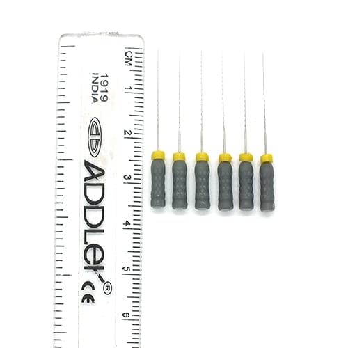 Strength Dental Niti H File 25 Mm Root Canal File Size 8 (Pack Of 6)