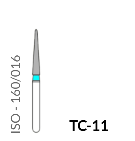 Precident Bur Contra Angle Bur TC 11 (Blue) Bur (5 Pcs)