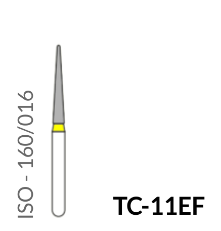 Precident Bur Contra Angle Bur TC 11 EF (Yellow) Bur (5 Pcs)