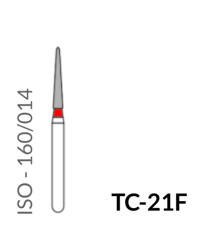 Precident Bur Regular Bur  Diamond  Bur Fine  FG TC 21F Bur (5Pcs)