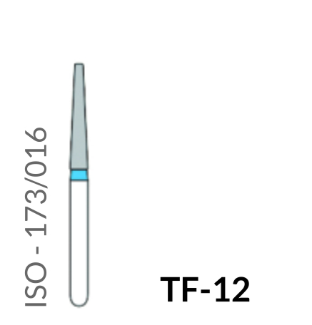 Precident Bur Contra Angle Bur TF 12 (Blue) Bur (5 Pcs)