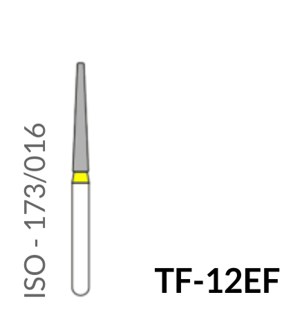 Precident Bur Contra Angle Bur TF 12EF (Yellow) Bur (5 Pcs)