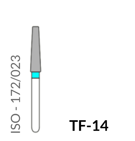 Precident Bur Magic Bur Natural Diamond Bur FG TF 14 Bur (5Pcs)