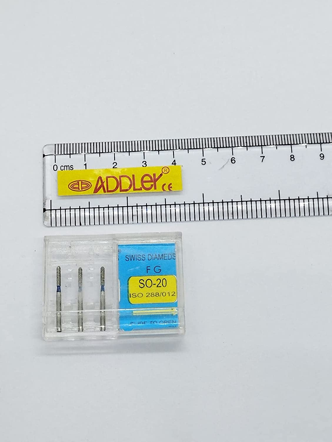DENTAL SWISS DIA FG DIAMOND COATED BURS TF-21& SO-20 HIGH SPEED 2 PACK OF 6 BURS TOTAL