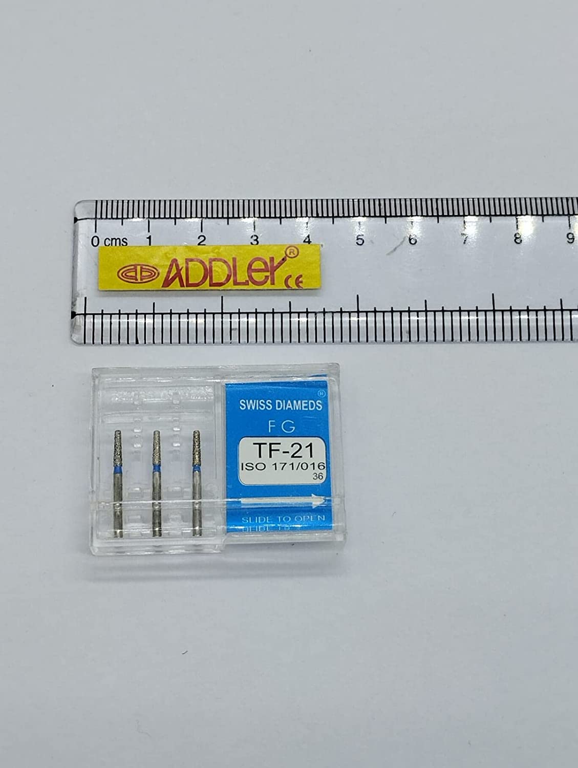 DENTAL SWISS DIA FG DIAMOND COATED BURS TF-21& SO-20 HIGH SPEED 2 PACK OF 6 BURS TOTAL