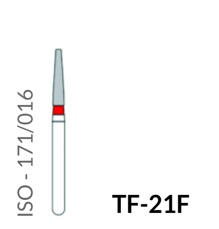 Precident Bur Regular Bur Diamond Bur Fine TF 21F FG Bur (5Pcs)