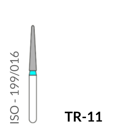 Precident Bur Contra Angle Bur TR 11 (Blue) Bur  (5 Pcs)