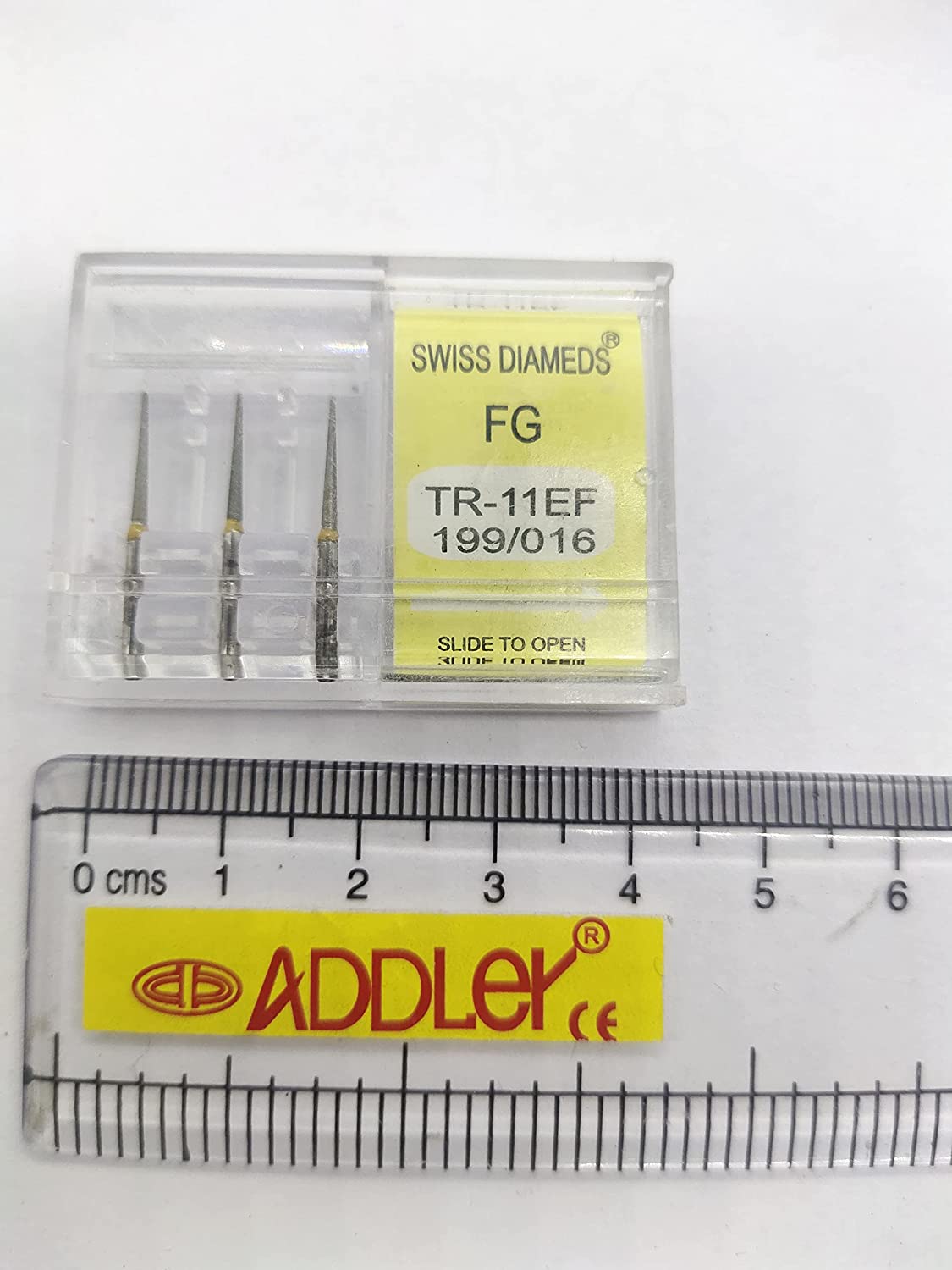DENTAL SWISS DIA BURS TR-11EF, BC-42 FG DIAMOND COATED HIGH SPEED 2 PACK OF 6 BURS TOTAL