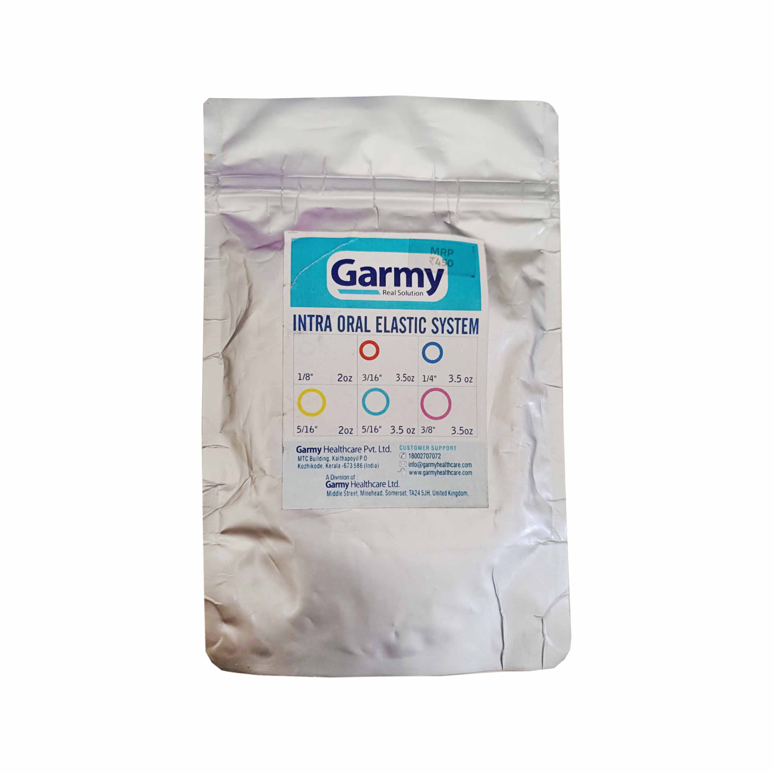 Garmy Ortho Intraoral Elastics - Red 3/16-3.5 Oz
