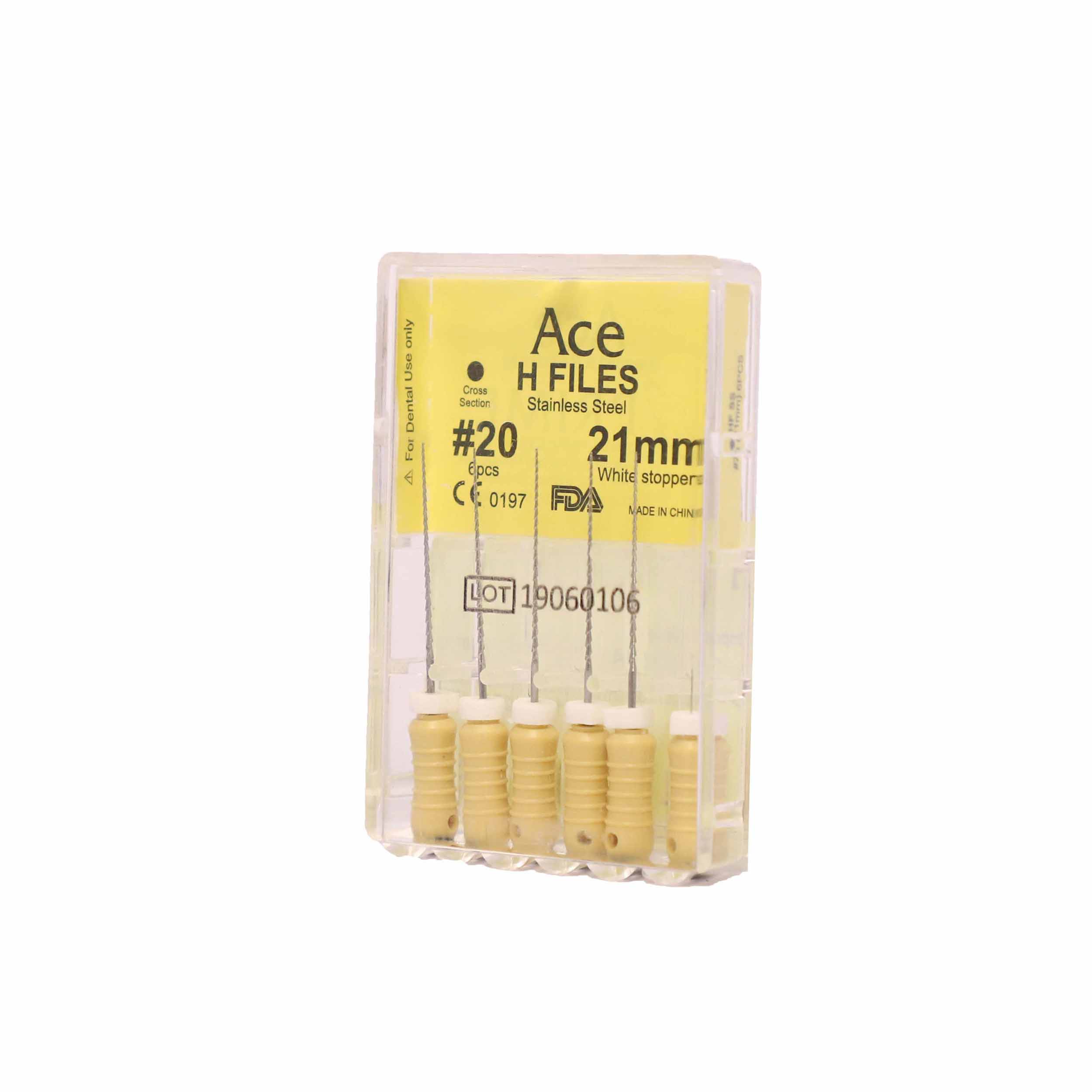 Prime Dental Ace H Files #20, 21mm (Pack Of 5)