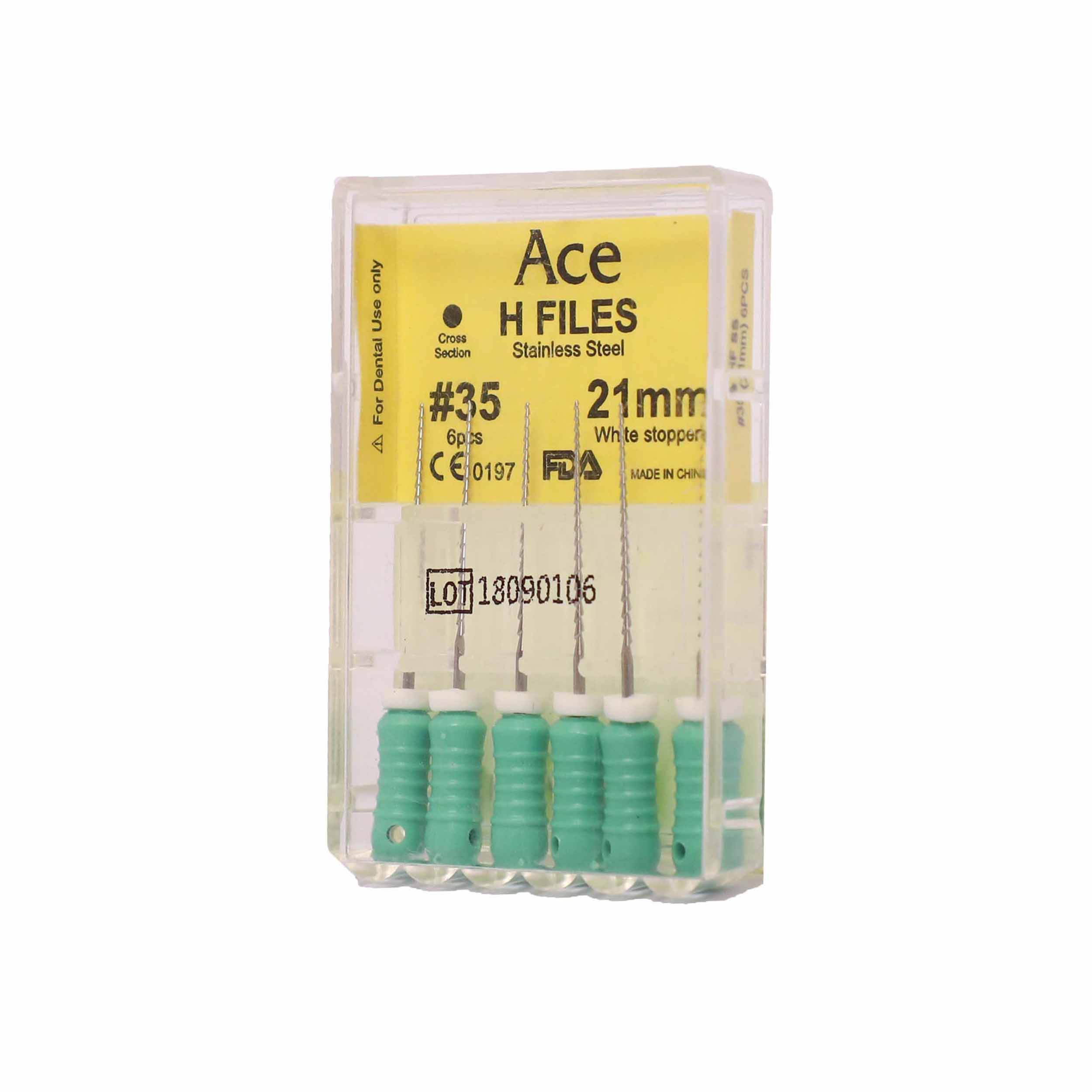 Prime Dental Ace H Files #35, 21mm (Pack Of 5)
