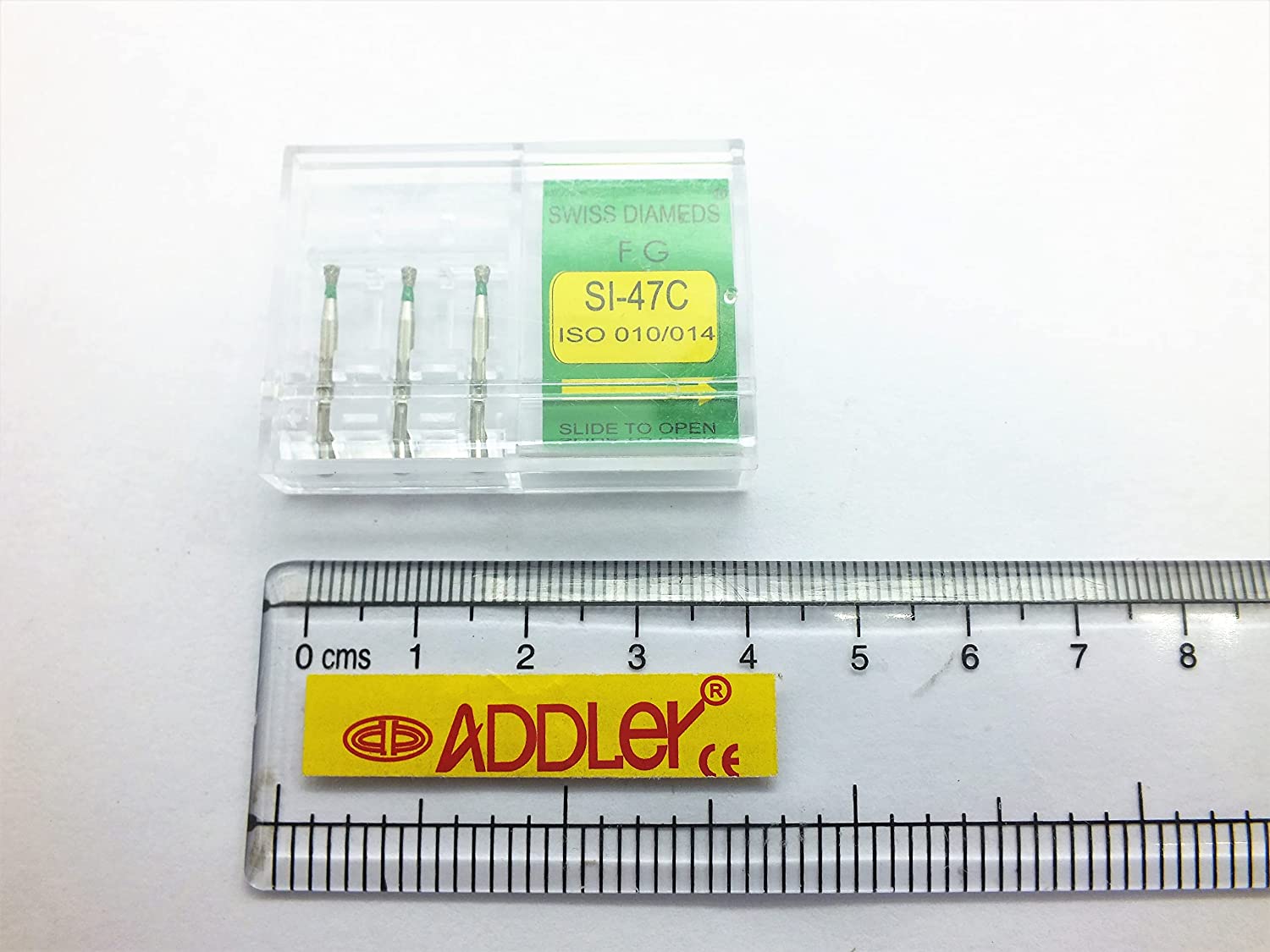 SWISS DIA DENTAL FG DIAMOND COATED BURS WR-31& SI-47C HIGH SPEED 2 PACK OF 6 BURS TOTAL.