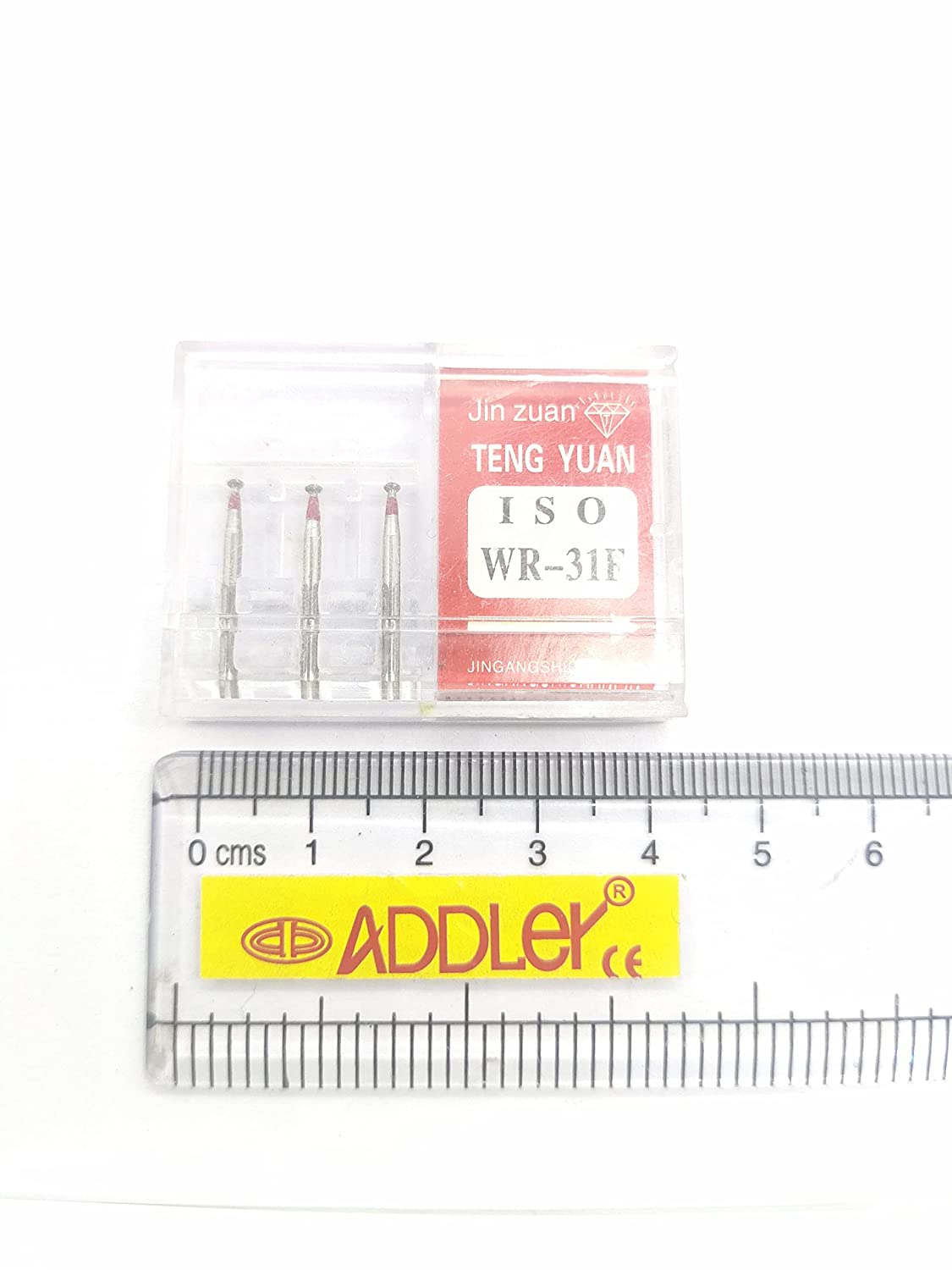 DENTAL SWISS DIA BURS WR-31F, TR-11EF FG DIAMOND COATED HIGH SPEED 2 PACK OF 6 BURS TOTAL