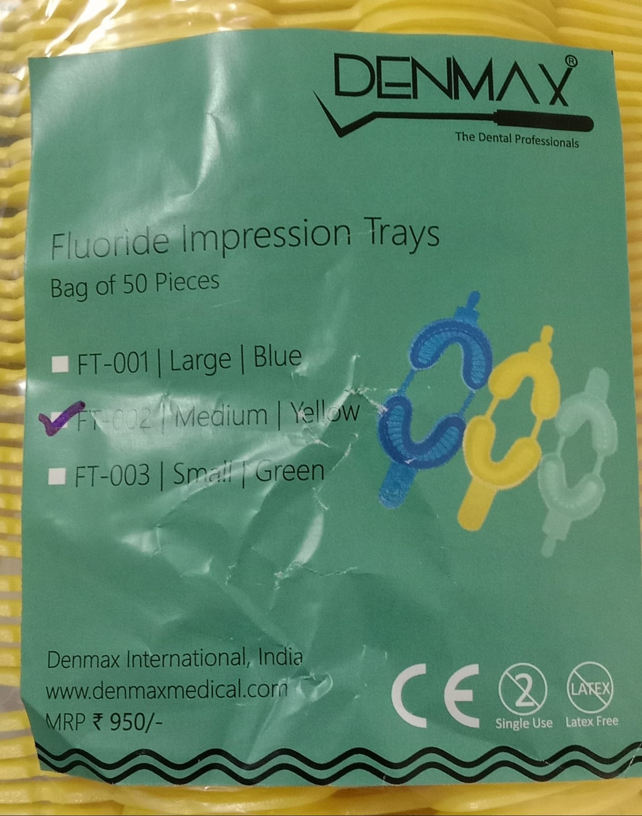 Denmax Fluoride Impression Trays (50 Pieces)