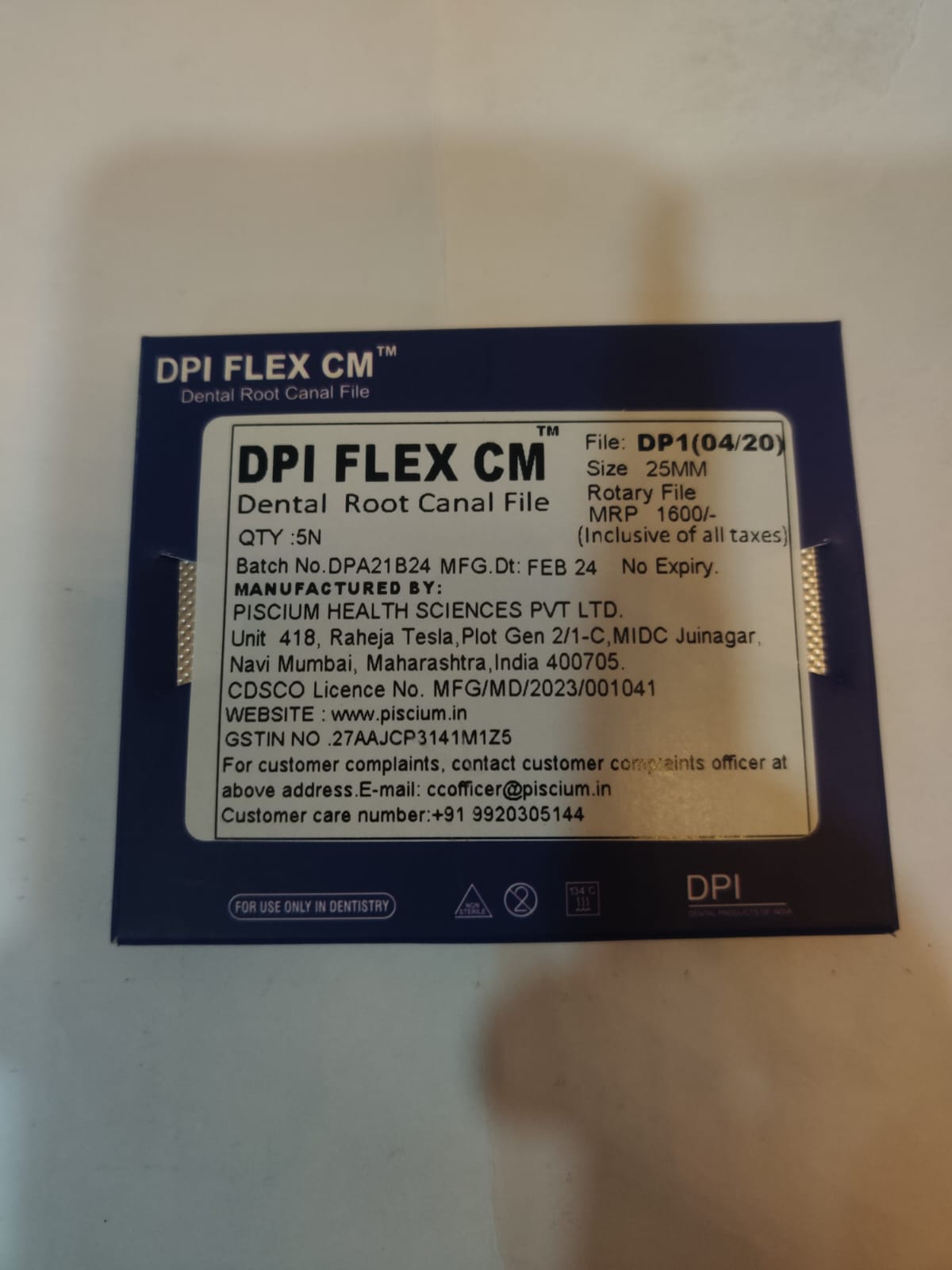 DPI FLEX CM ROTTARY FILE 20/04 25MM