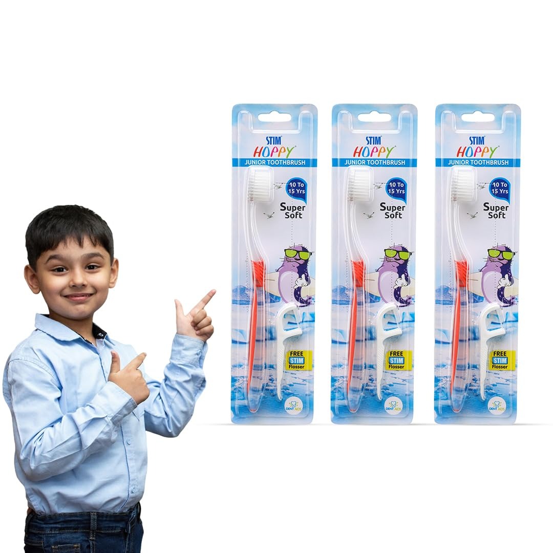Stim Hoppy Junior Toothbrush 10-15years (pack Of 12)