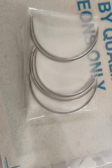 Gokul Stainless Steel Surgical Suture Needles Size: 17,18,19,20