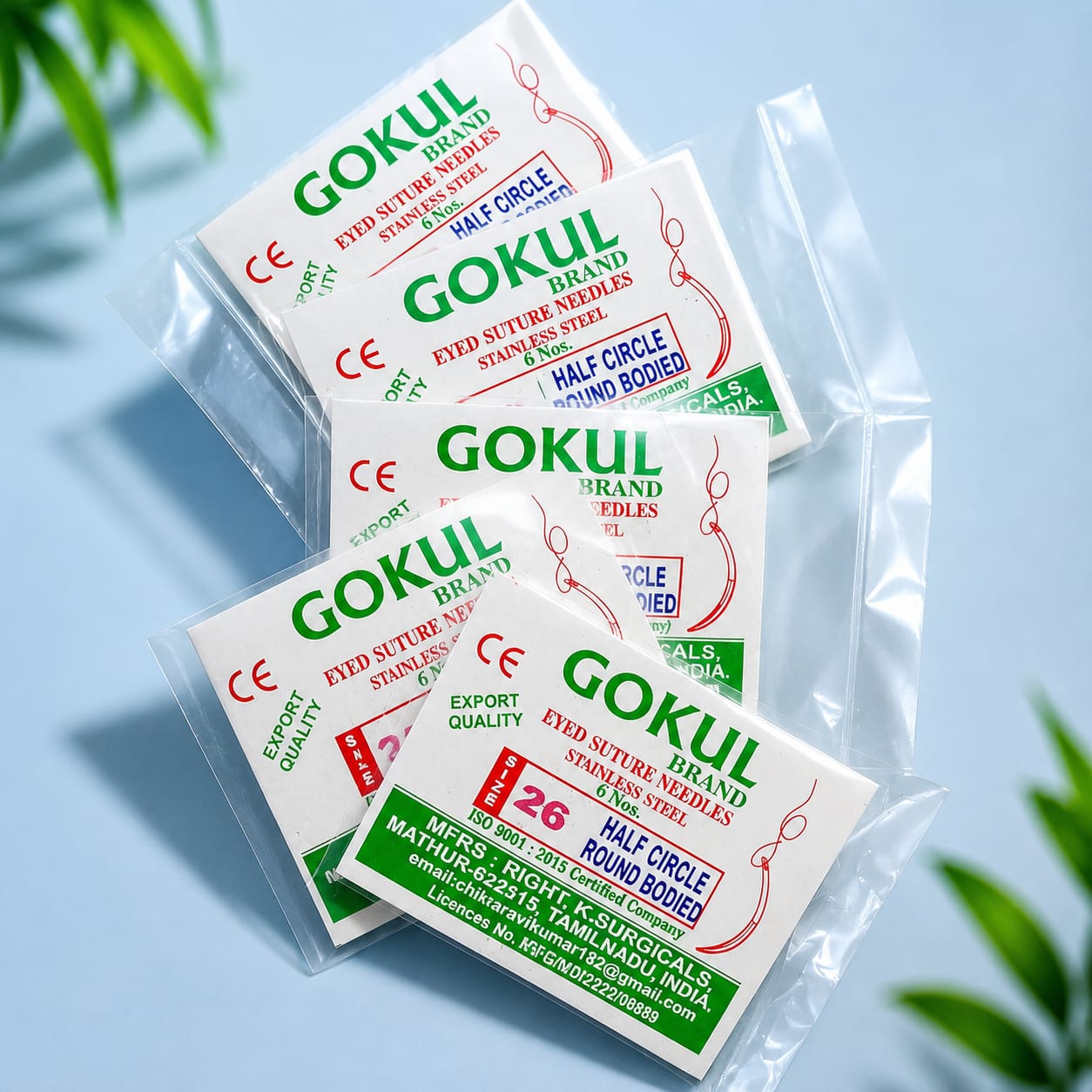 Gokul Stainless Steel Surgical Suture Needles No-26