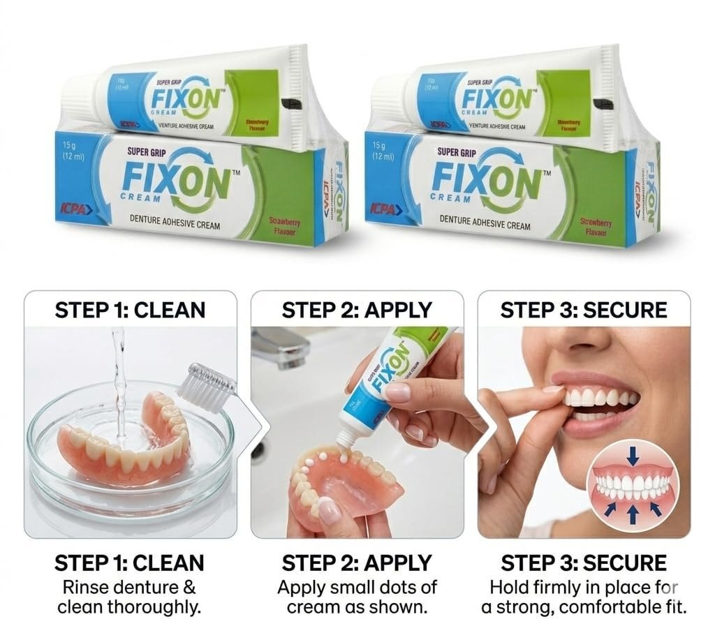 ICPA Fixon Cream 15g (Denture Adhesive Cream)