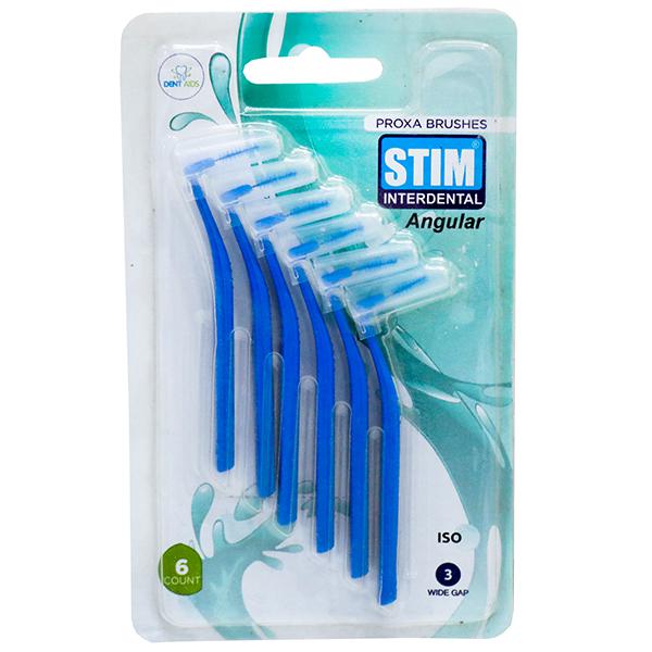 Stim Interdental Angular Blue Dental Proxa Brush (Pack Of 2)