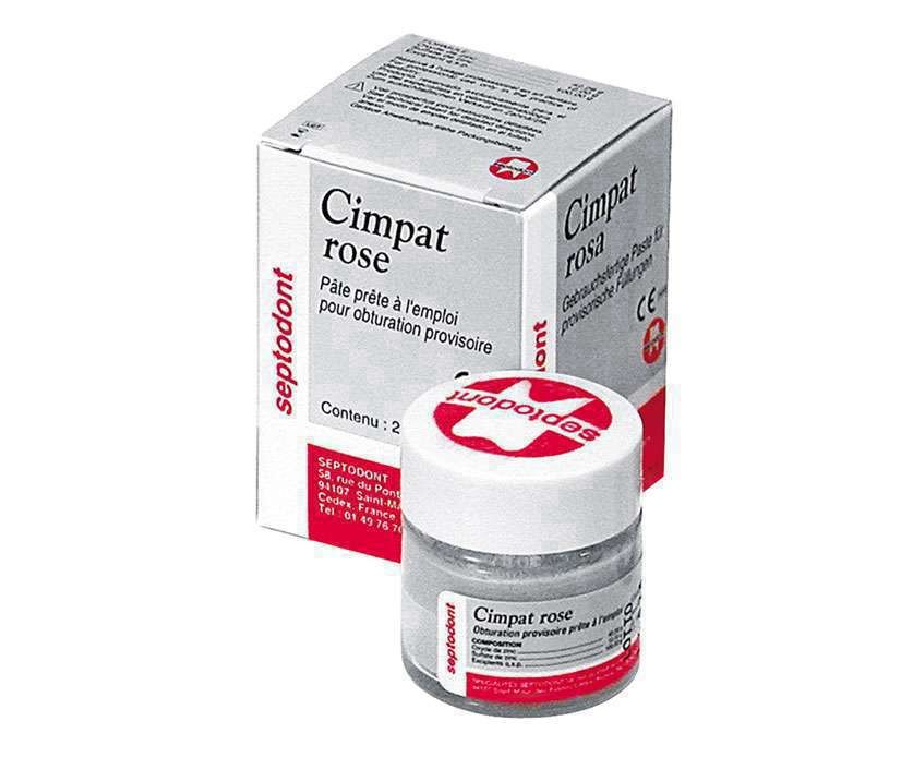 Septodont Cimpat Rose Dental Temporary Filling Paste 25gm Jar