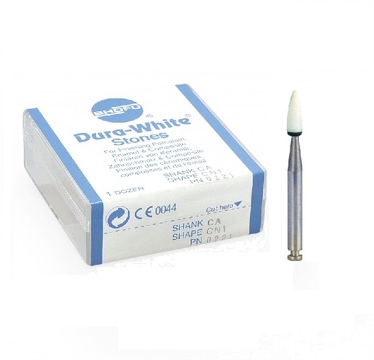 Shofu Dura White Stone FG Dental Finishing Polishing Composite Material