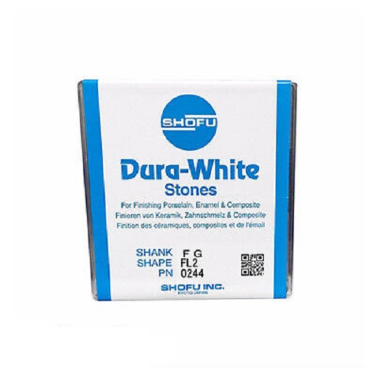 Shofu Dura White Stone FG Dental Finishing Polishing Composite Material