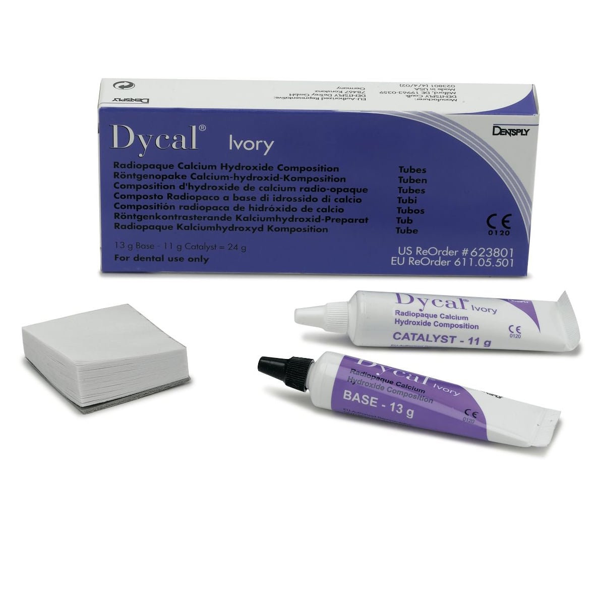 Dentsply Dycal Dental Calcium Hydroxide Composition Base Catalyst Tube