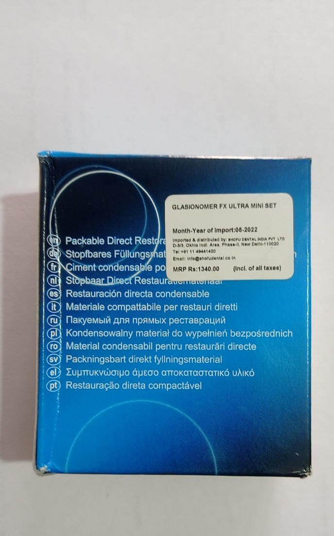 GLASIONOMER FX ULTRA PACKABLE DIRECT RESTORATIVE