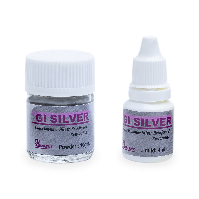 Ammdent GI Silver Glass Ionomer Silver Reinforced Restorative Cement