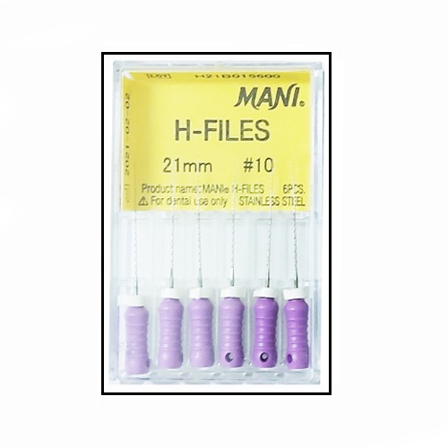 Mani H File 21mm #15-40 Dental