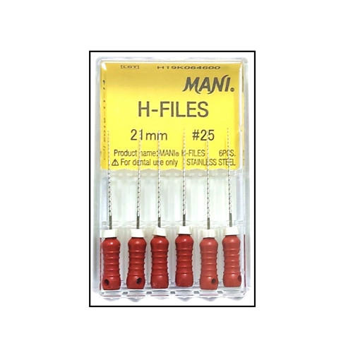 Mani H File 21mm #15-40 Dental