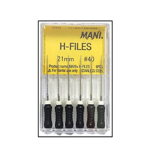 Mani H File 21mm #15-40 Dental