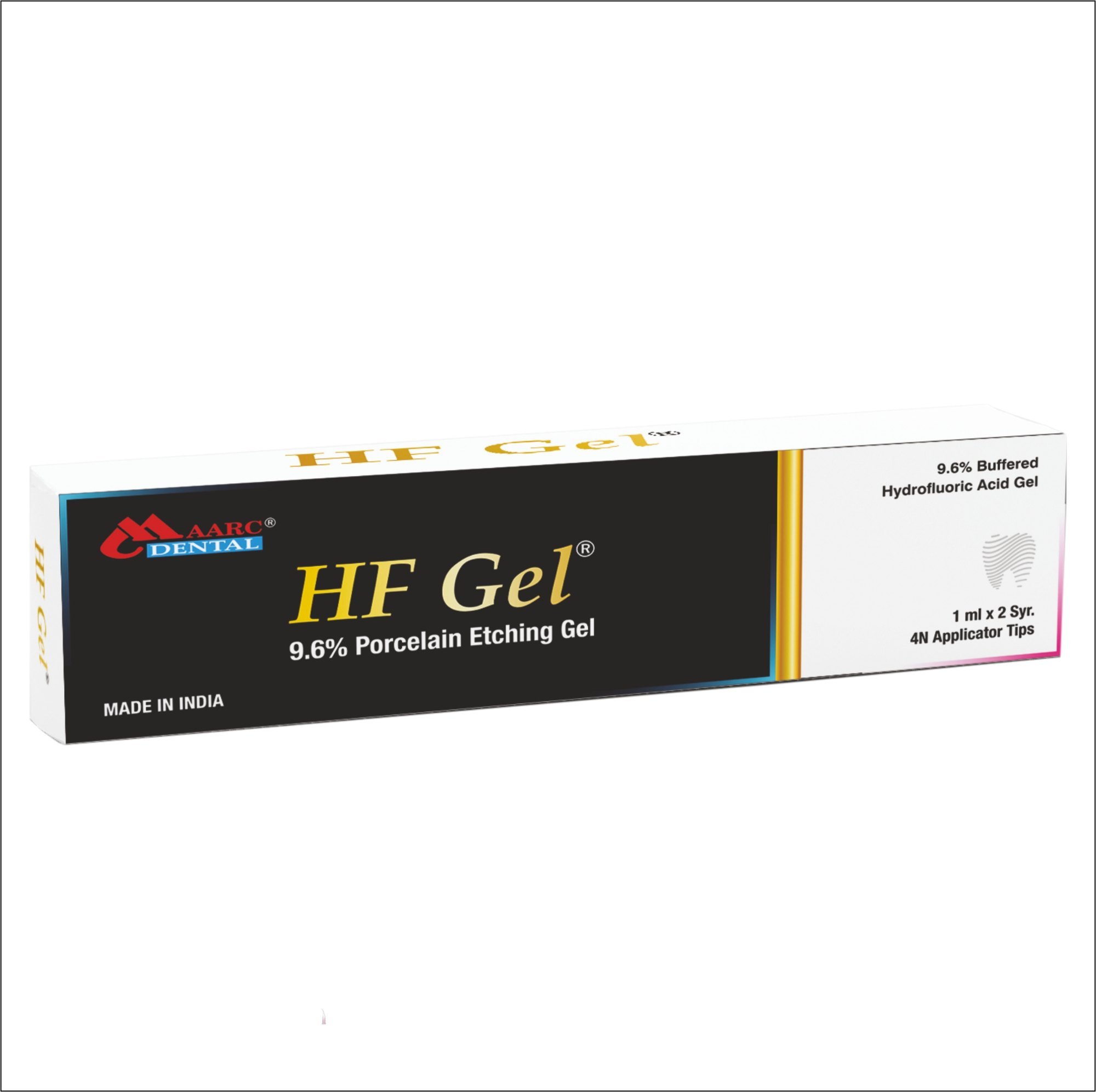 Maarc HF Gel Hydrofluoric Porcelian Etching Gel 2ml Syringe With Tips