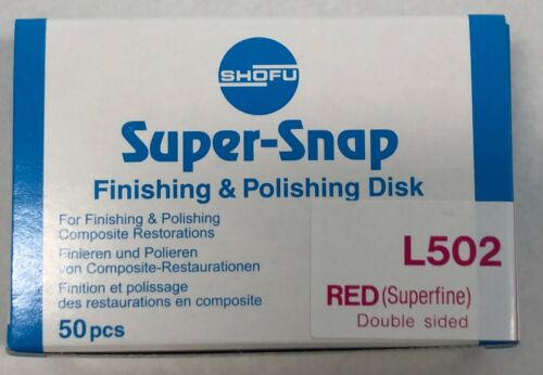 Shofu Super-Snap Finishing Polishing Disk  L502 (Red)