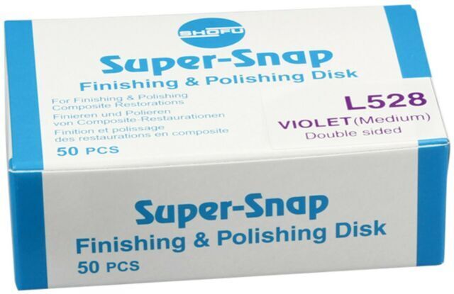 Shofu Super-Snap Finishing Polishing Disk  L528 (Violet)