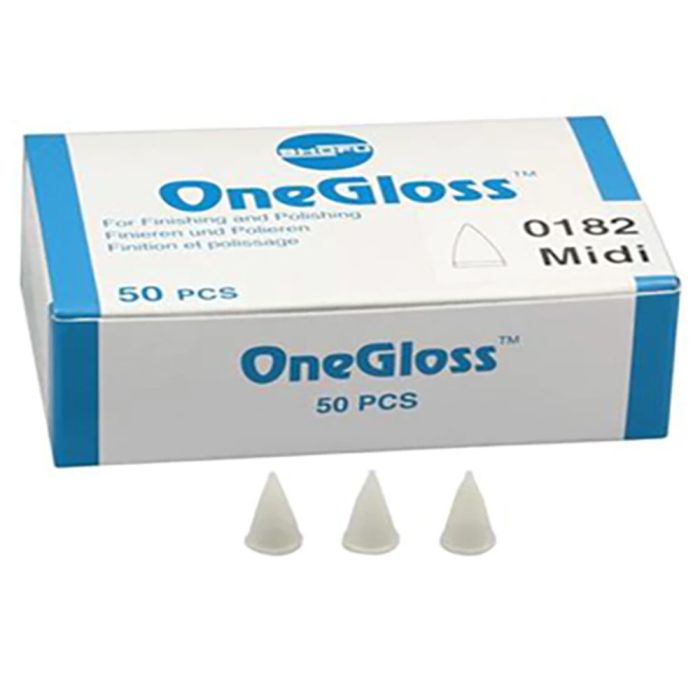 Shofu Onegloss 0182 Midi Point Pack Of 50Pc Dental Finishing Polishing Material