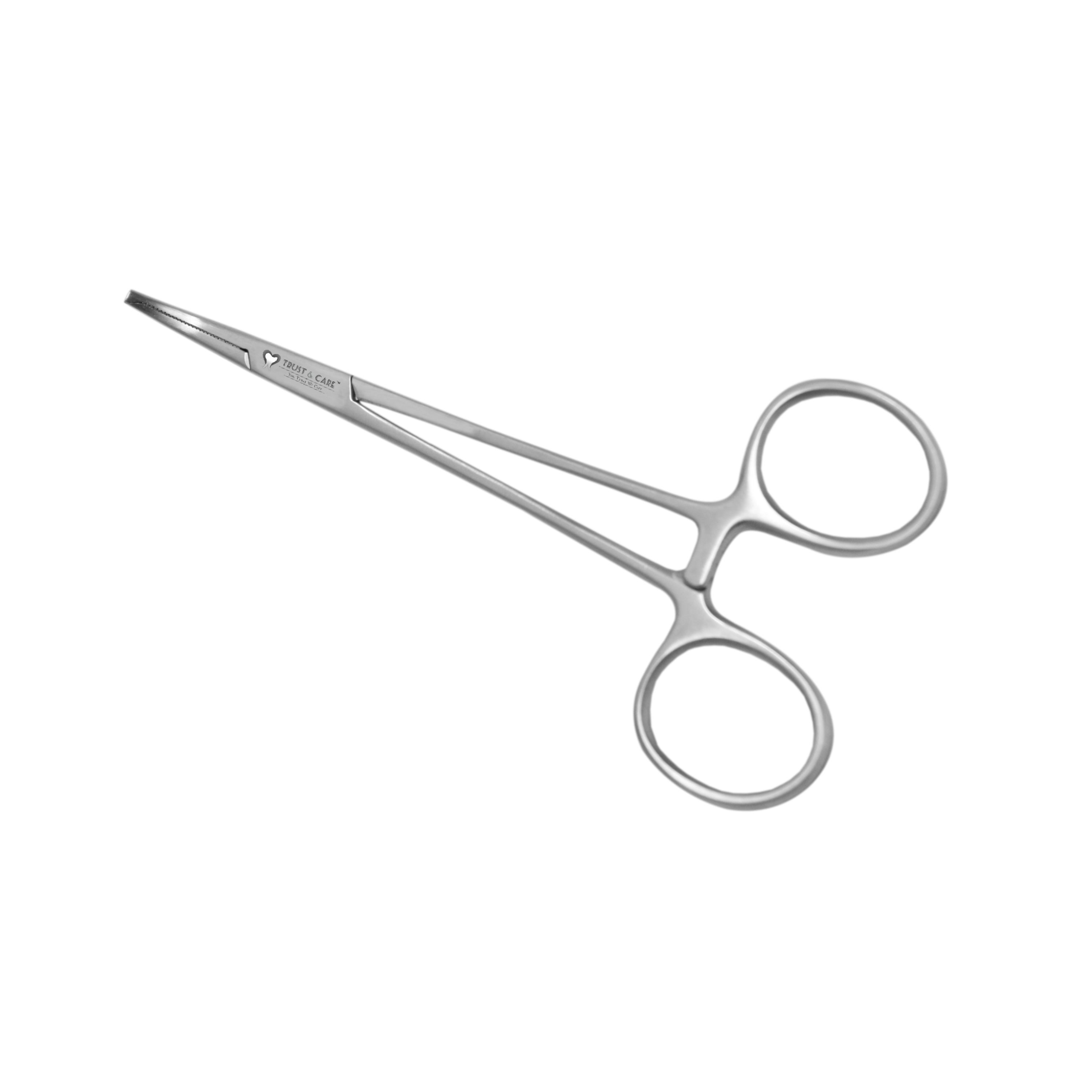 Trust & Care Mosquito With Tooth 1X2 Artery/Hemostats Forceps 12 Cm Curved